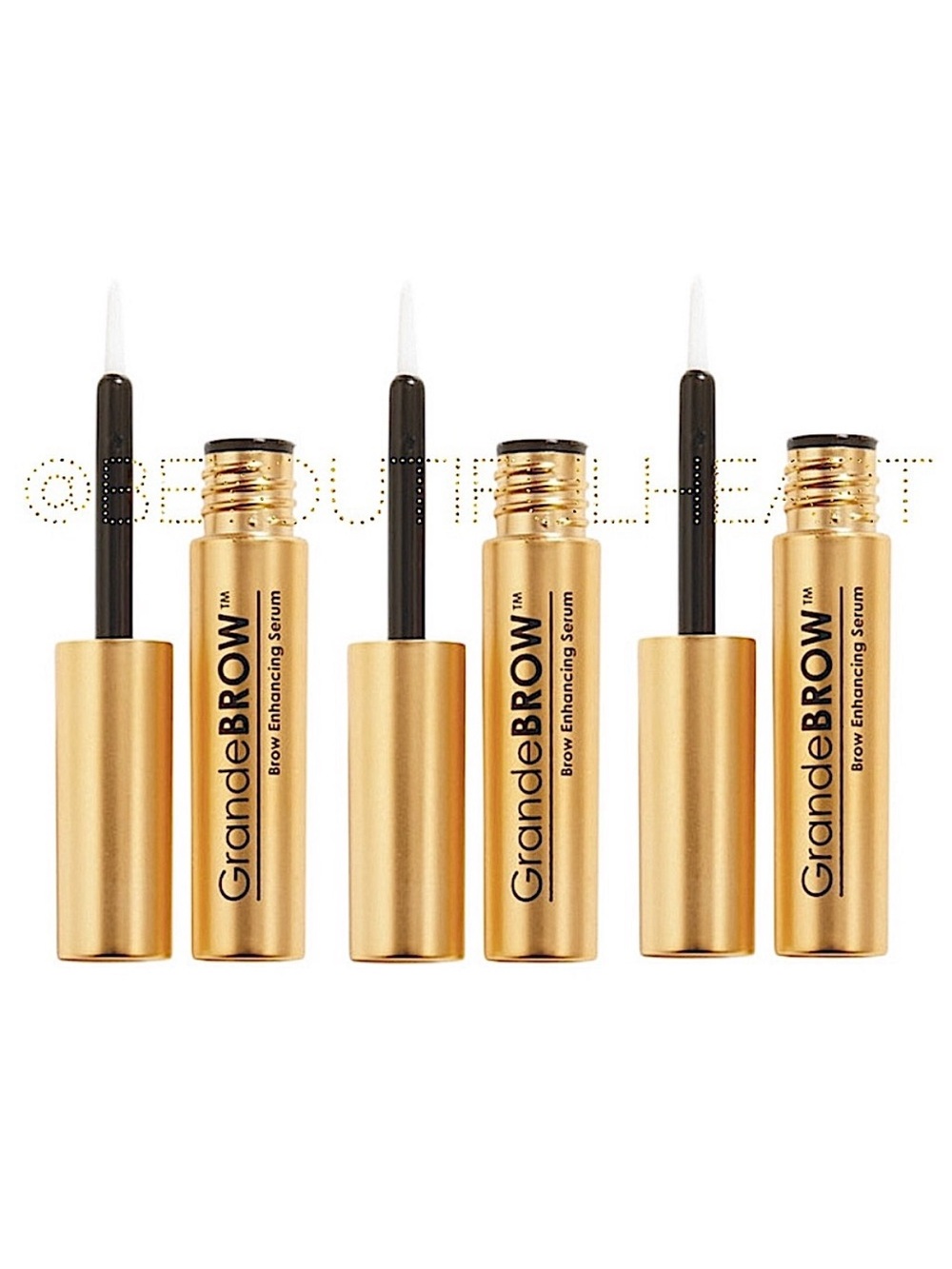 Grande Cosmetics Mini GrandeBROW Brow Enhancing Serum Trio, 3 x 0.03 fl oz/ 1 ml